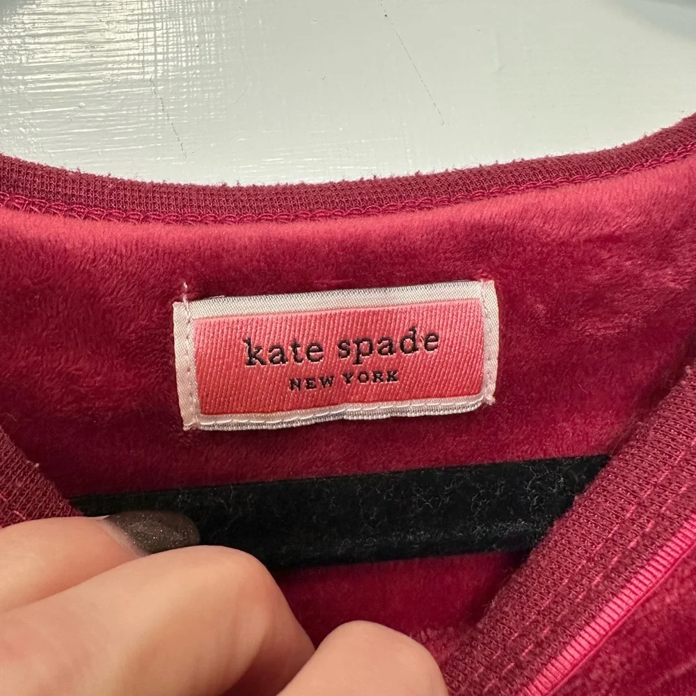 Kate Spade Sparkle‎ and Shine Velour Crewneck